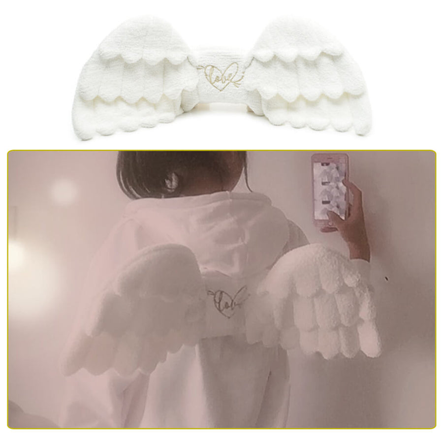 Womens Cute Wings Mini Bag Lolita Angel Cosplay Costume Plush Casual Backpack