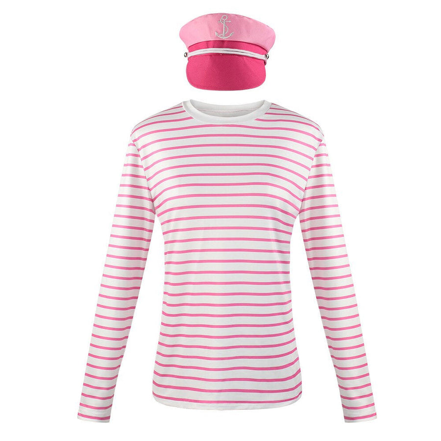Pink Sailor Outfits with Captain Hat