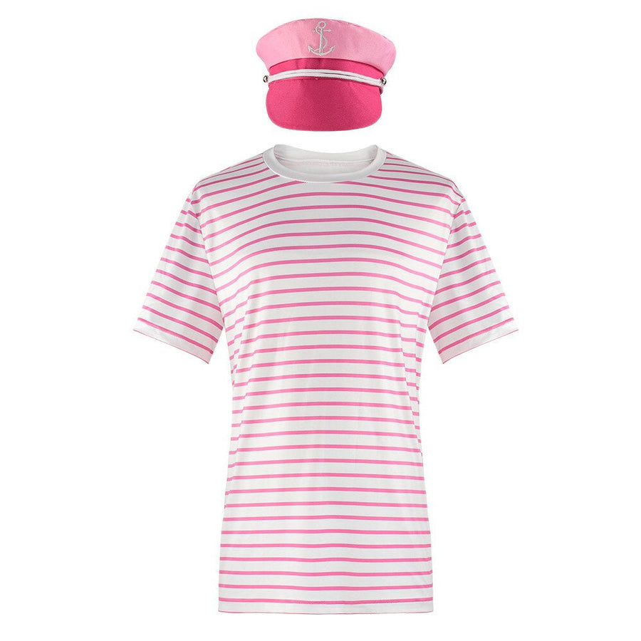 Pink Sailor Outfits with Captain Hat