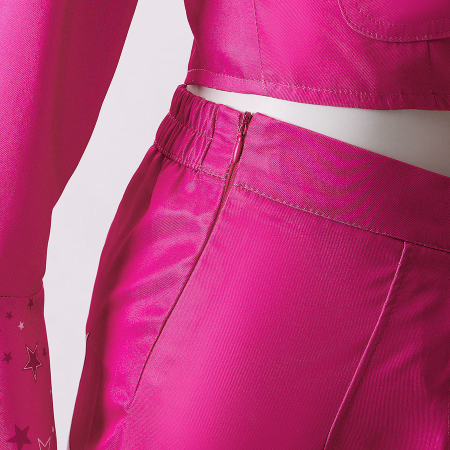 Pink Long Sleeve Cowgirl Outfit