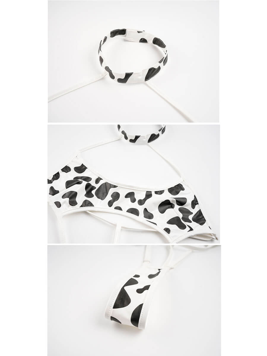 Strappy Cow Print Bodysuit