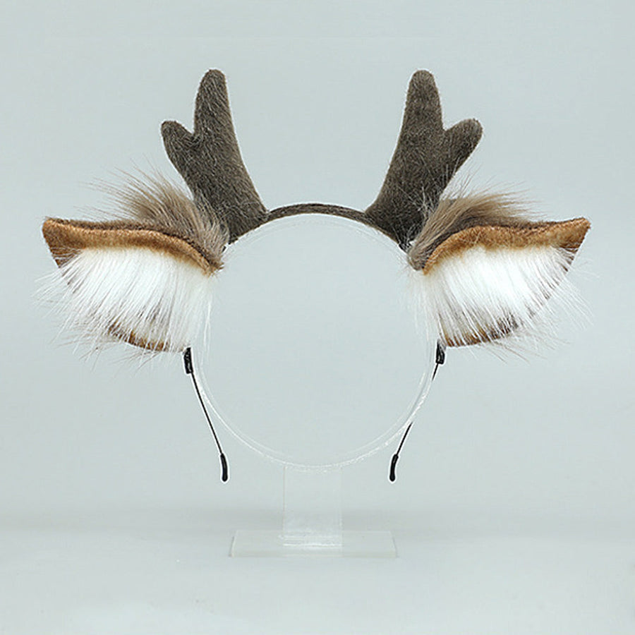 Christmas Elk Costume Adult Furry Reindeer Cosplay Outfit Xmas Party Skirt Set