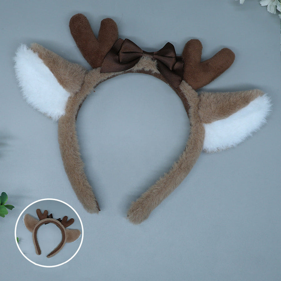 Christmas Elk Costume Adult Furry Reindeer Cosplay Outfit Xmas Party Skirt Set