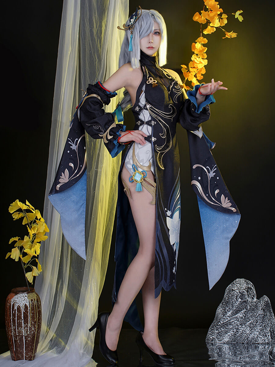Game Shenhe Fancy Dress Outfit