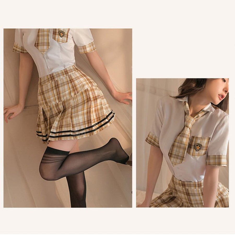 Japanese Plaid Skirt Set