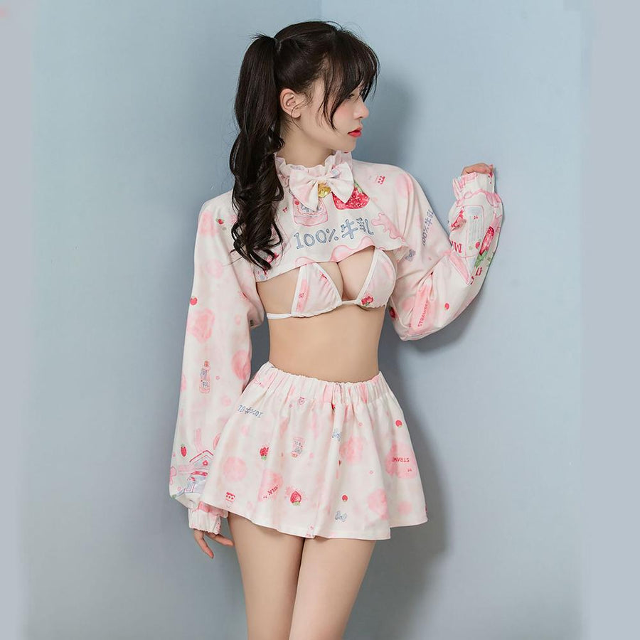 SALE Lolita Milk Cow Roleplaying Lingerie Set