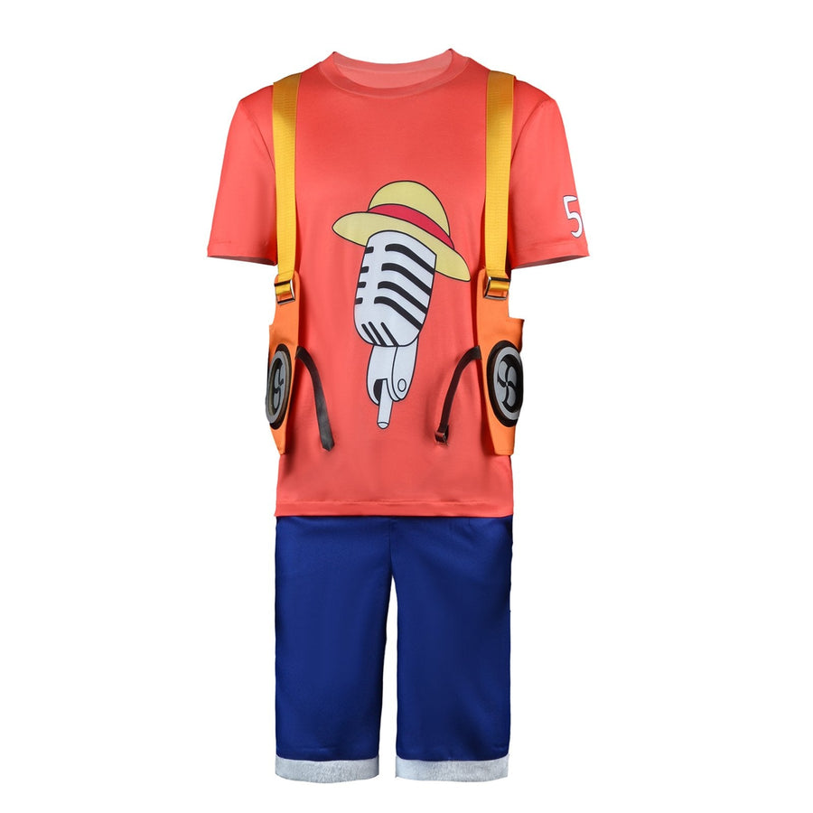 Straw Hat Pirates Cosplay Outfits Japanese Anime Full Set Costumes for Men