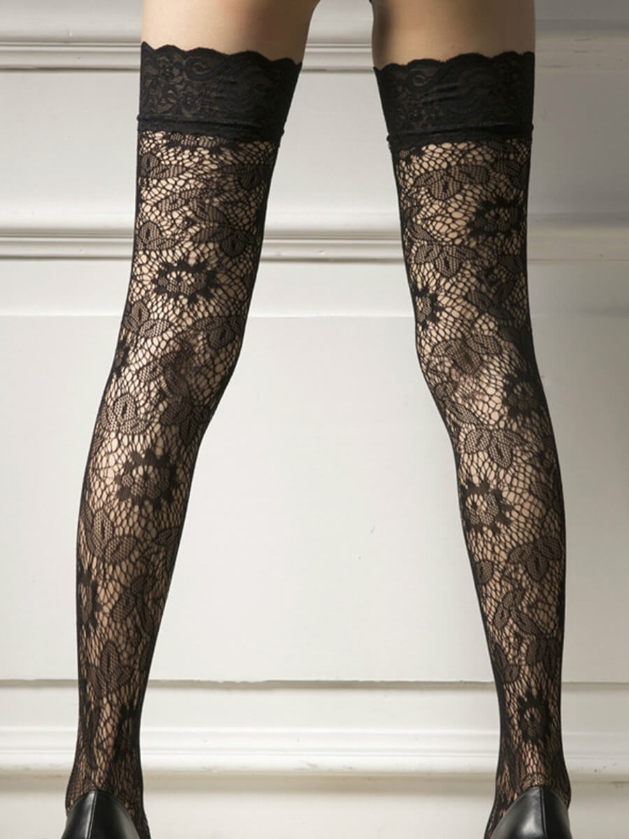 Lace Top Thigh High Stocking