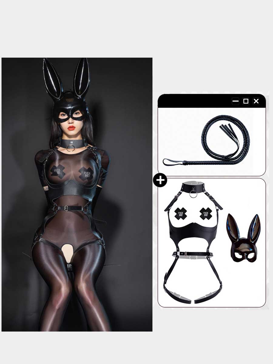 Sexy Bunny Harness Cosplay Lingerie