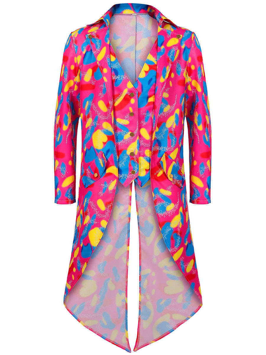 Men's Neon Printed Mardigras Outfit