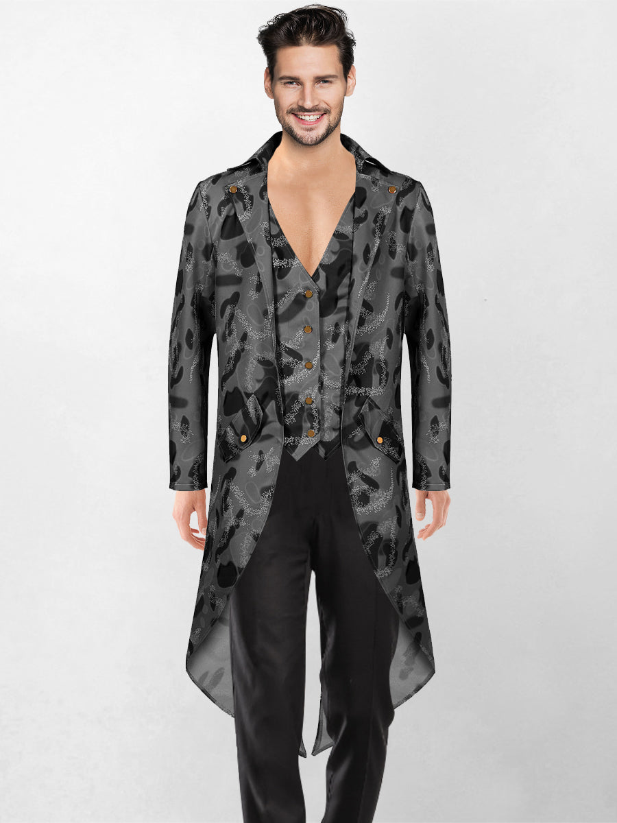 Men's Neon Printed Mardigras Outfit