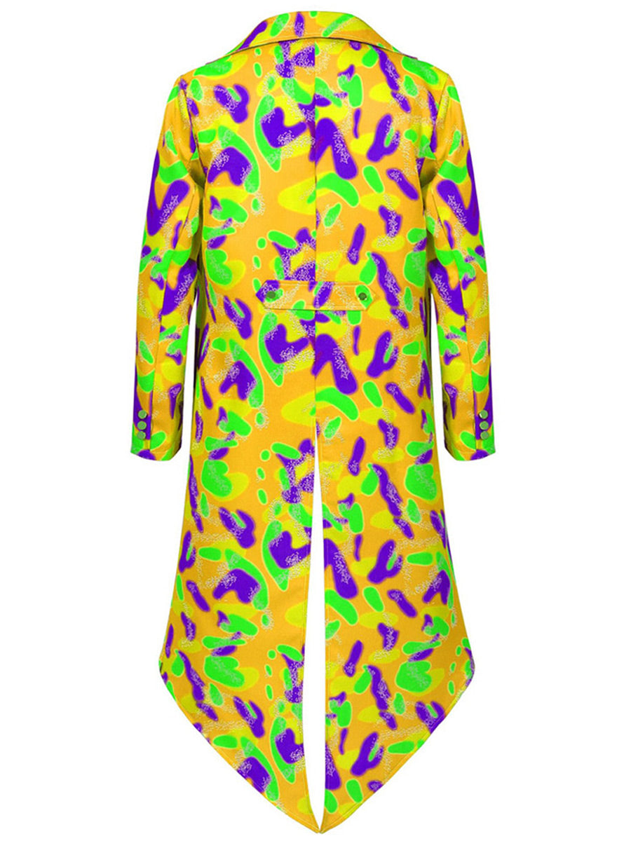 Men's Neon Printed Mardigras Outfit