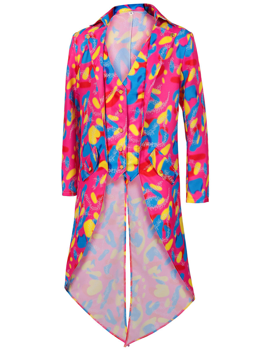 Men's Neon Printed Mardigras Outfit