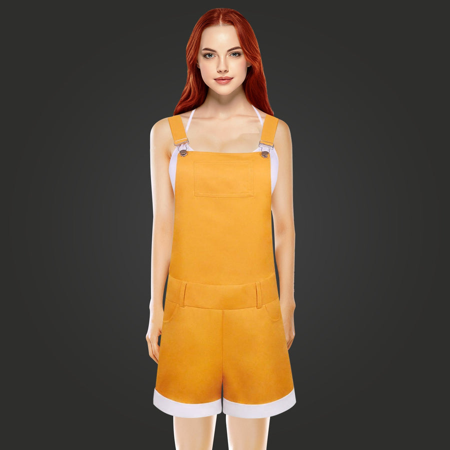 Anime Yellow Short Jumpsuit