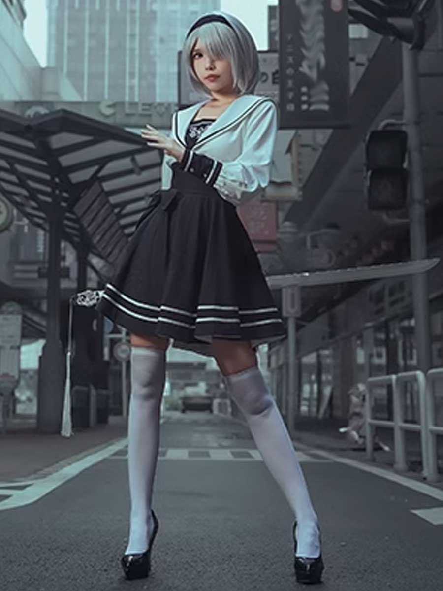 Game 2B Cosplay School Uniform