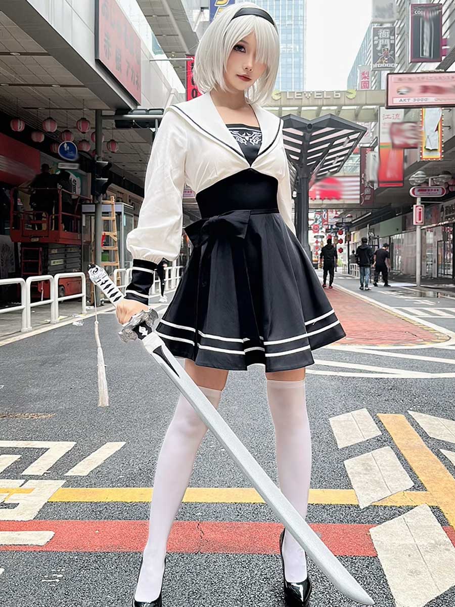 Game 2B Cosplay School Uniform