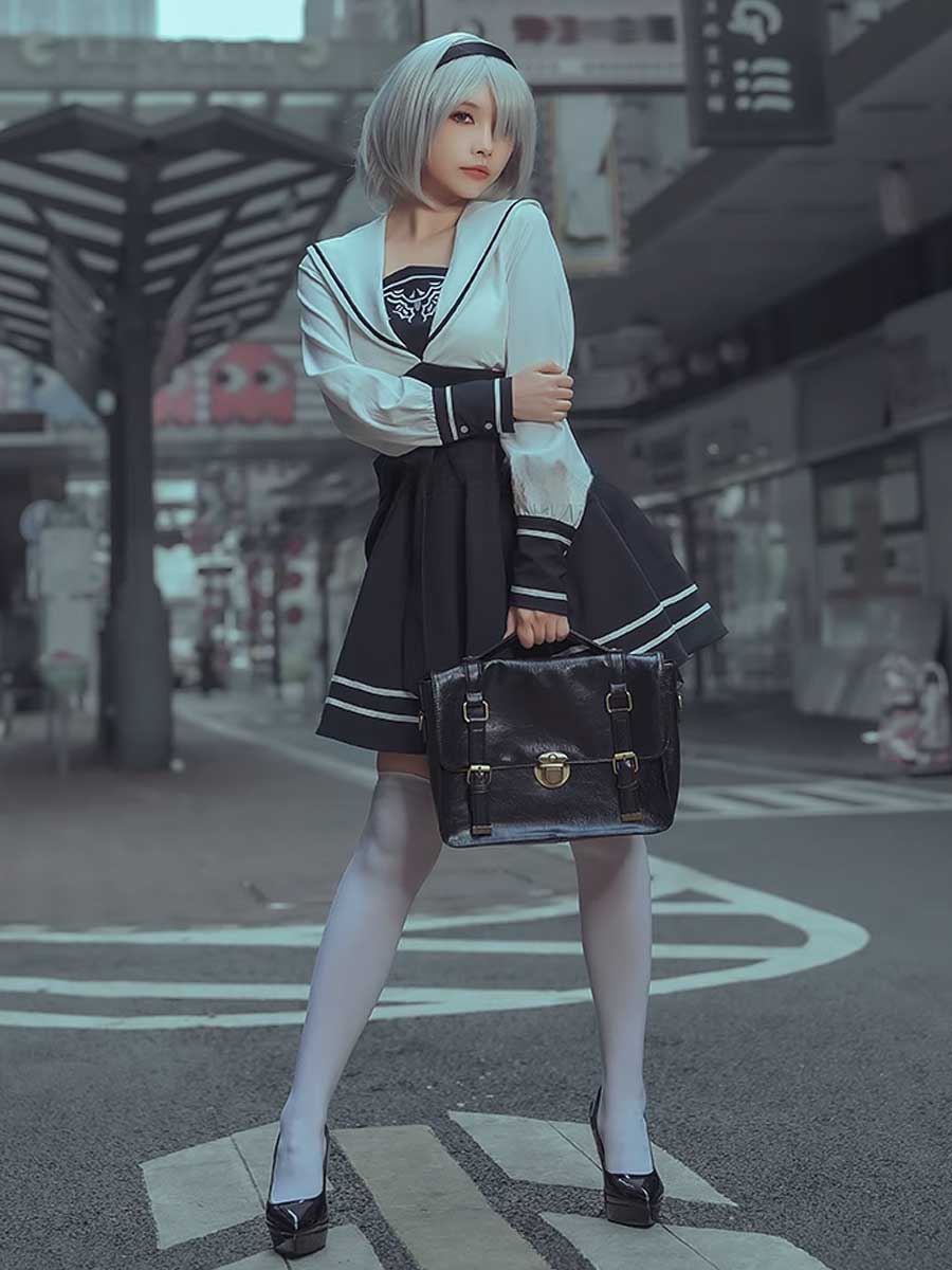 Game 2B Cosplay School Uniform