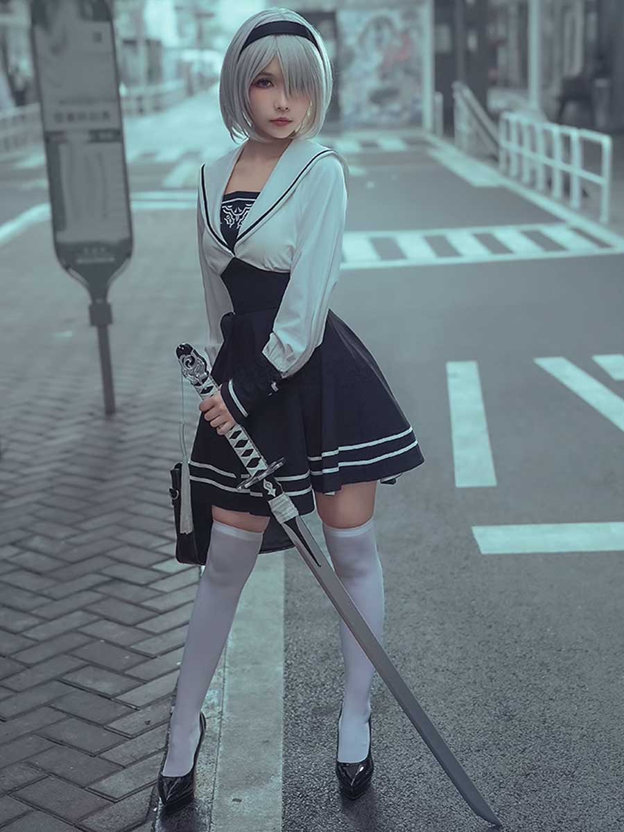 Game 2B Cosplay School Uniform