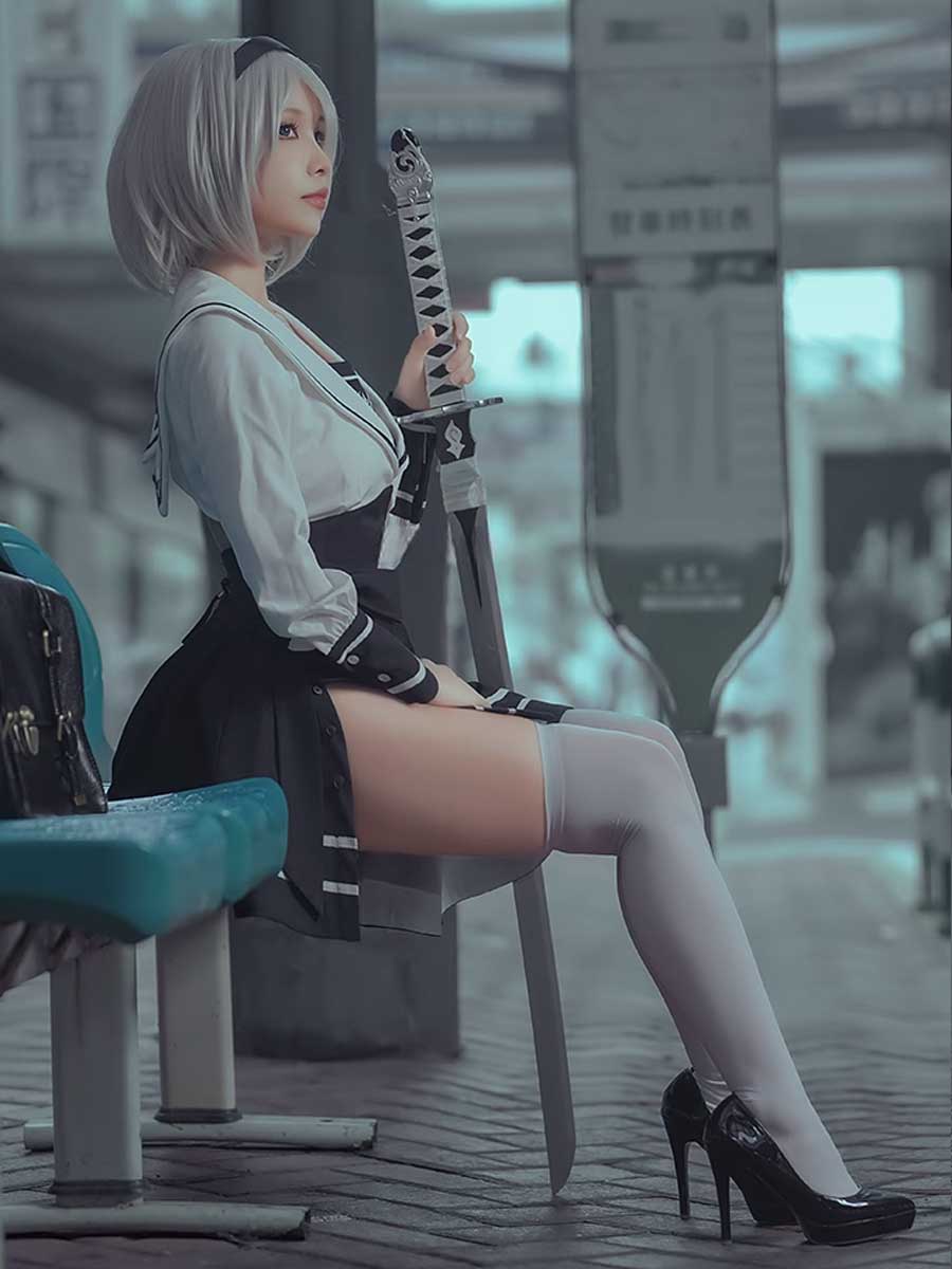 Game 2B Cosplay School Uniform