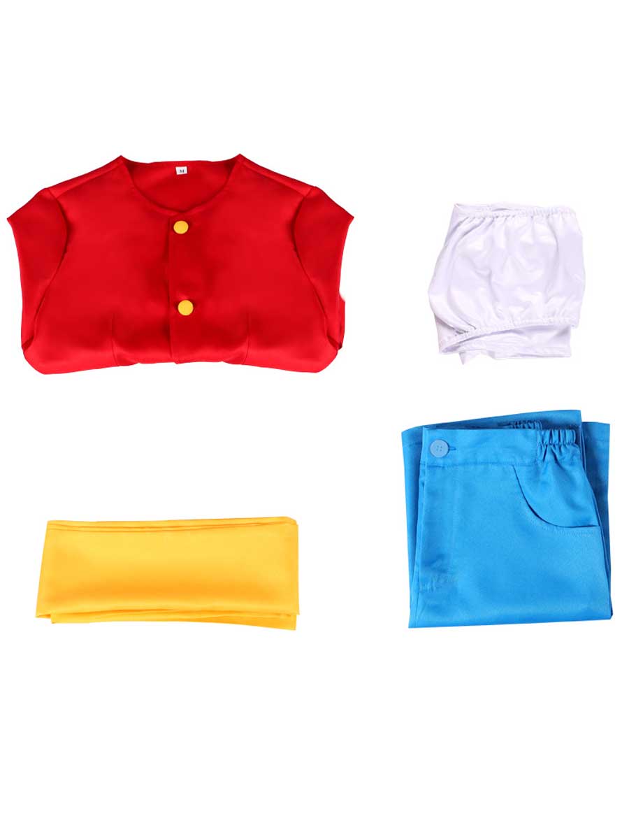 Women's Red Top and Skirt Set