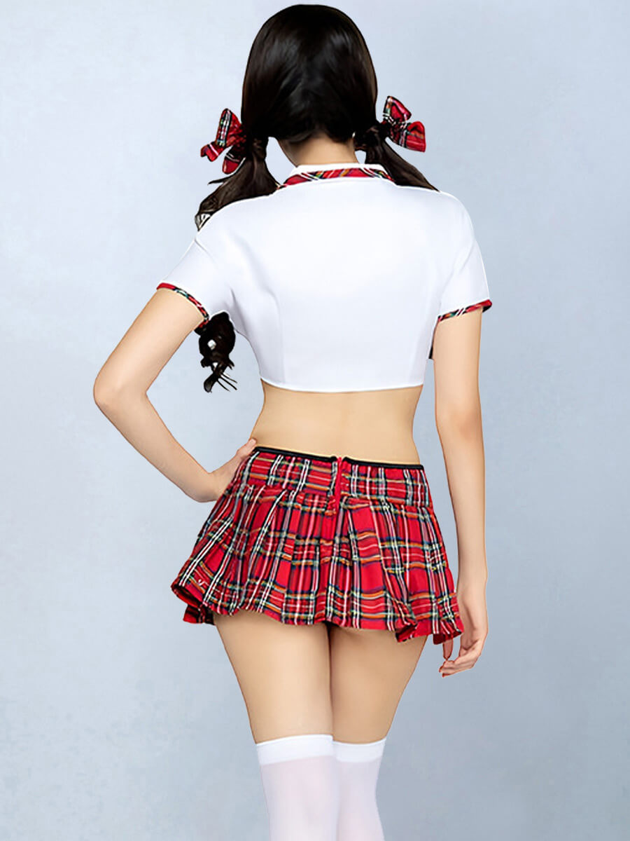 Slutty Anime Plaid Skirt Set