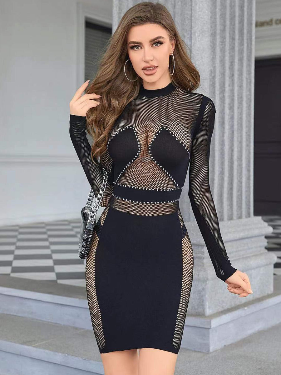 Seamless Fishnet Dress