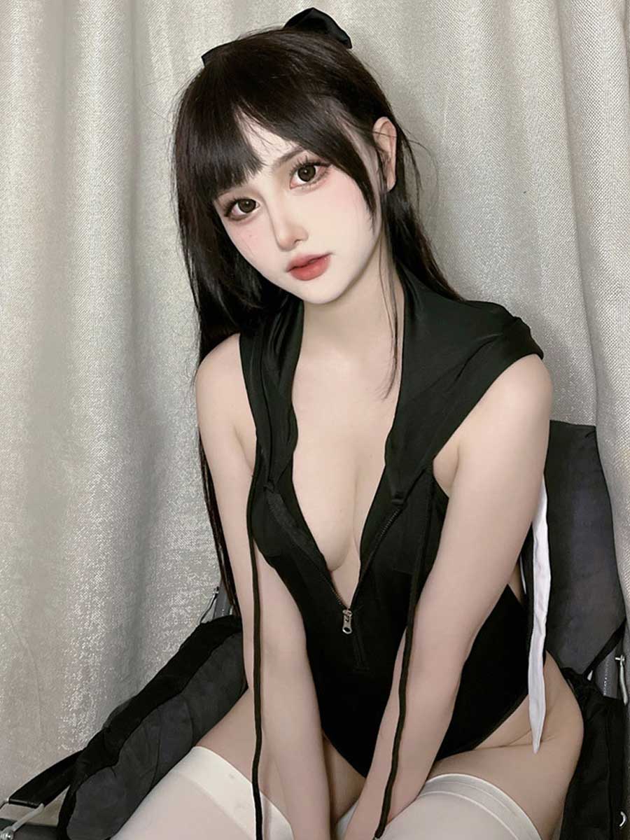 Sexy Bunny Costumes for Women Backless Bunny Girl Bodysuit Outfit