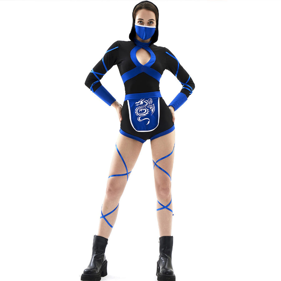 Sexy Ninja Costume Japanese Ninja Cosplay Lingerie Adult Ninja Warrior Romper Outfits