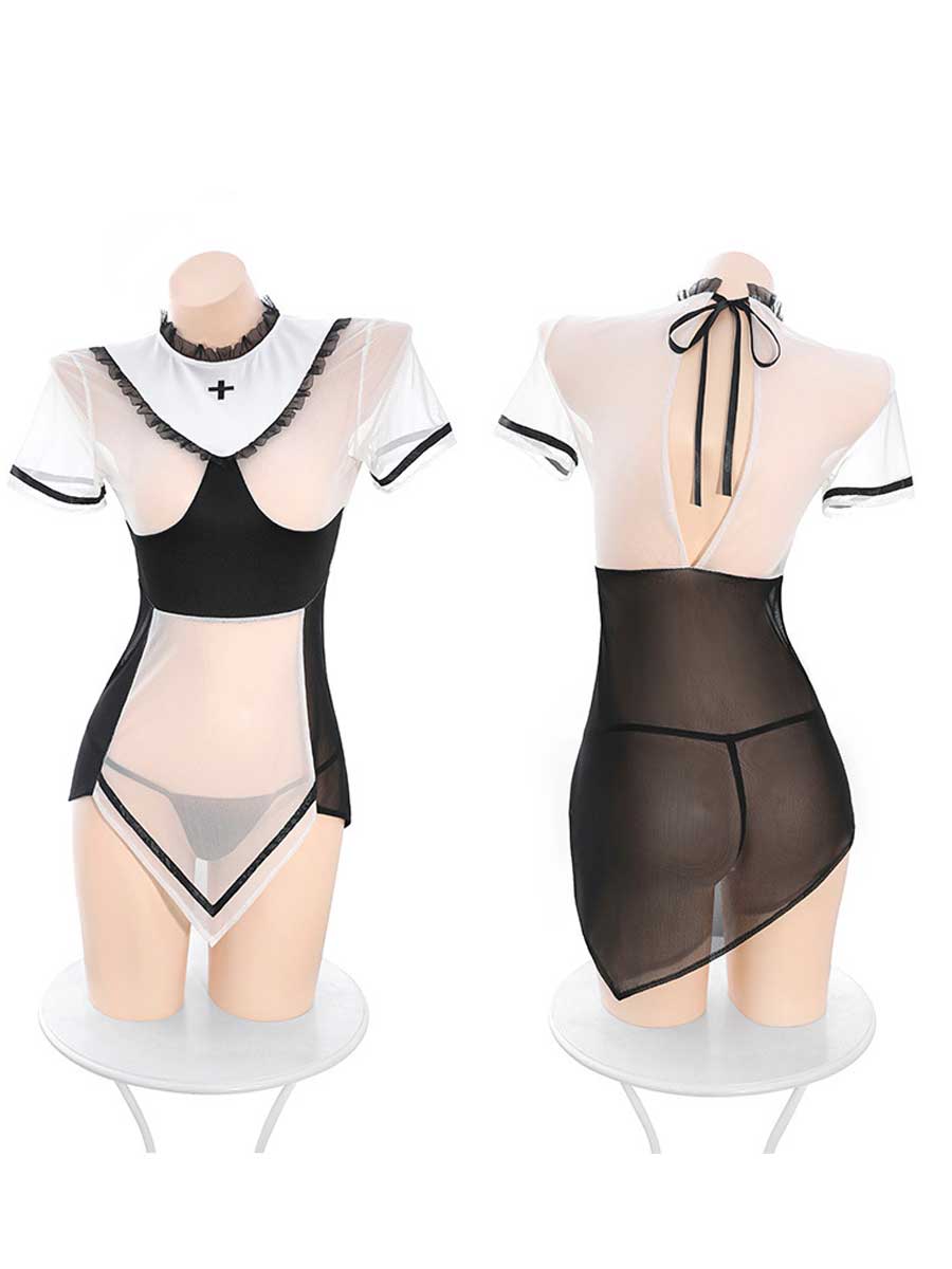 Sexy Nun Babydoll Dress