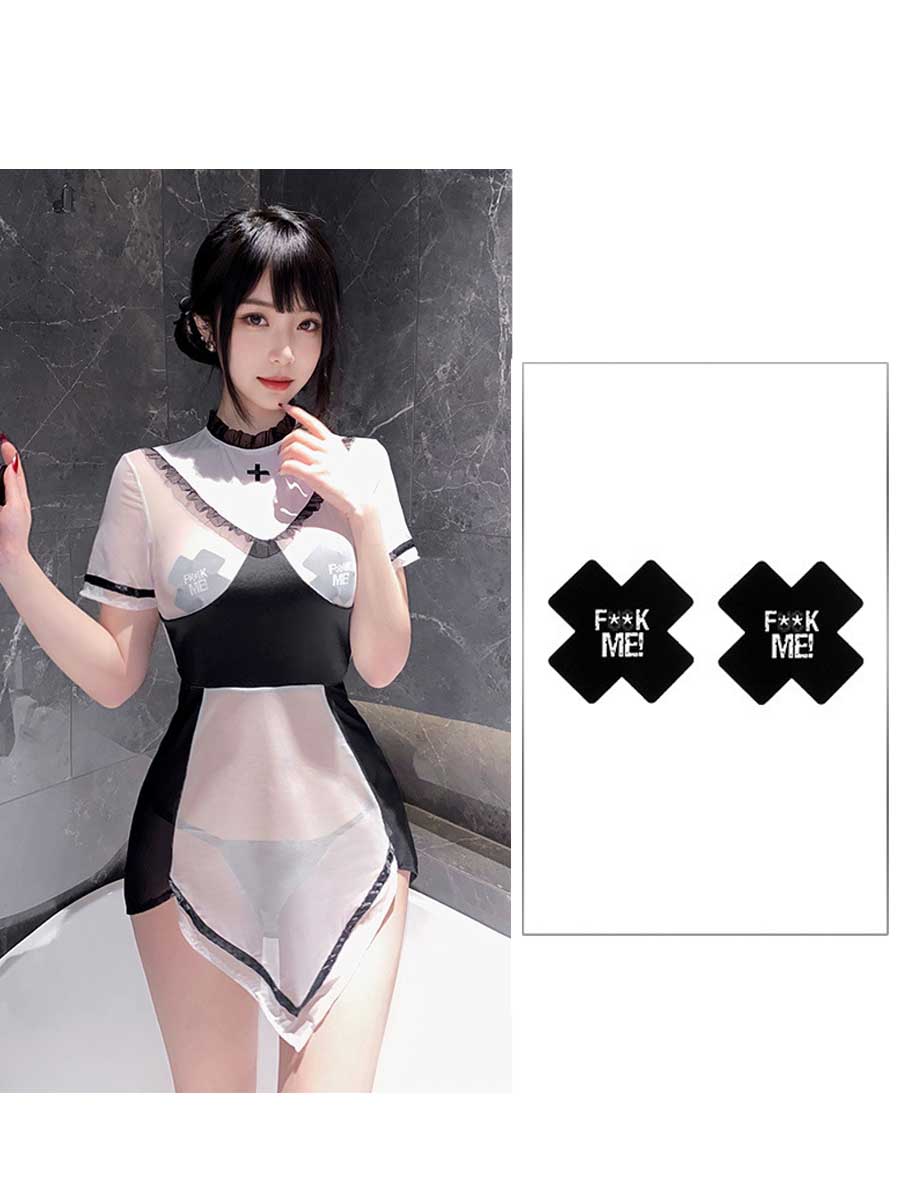 Sexy Nun Babydoll Dress