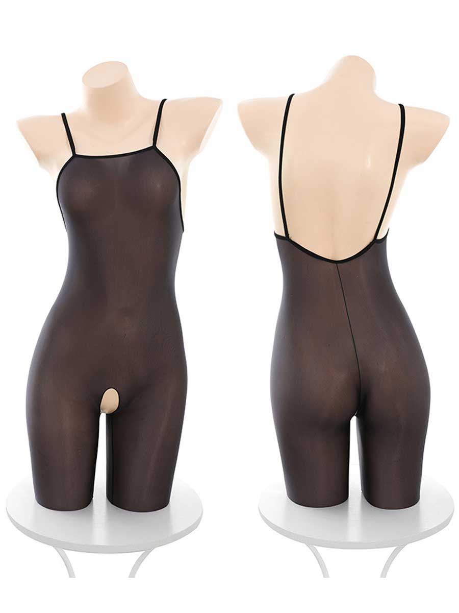 Sexy Nun Open Crotch Bodystocking Set