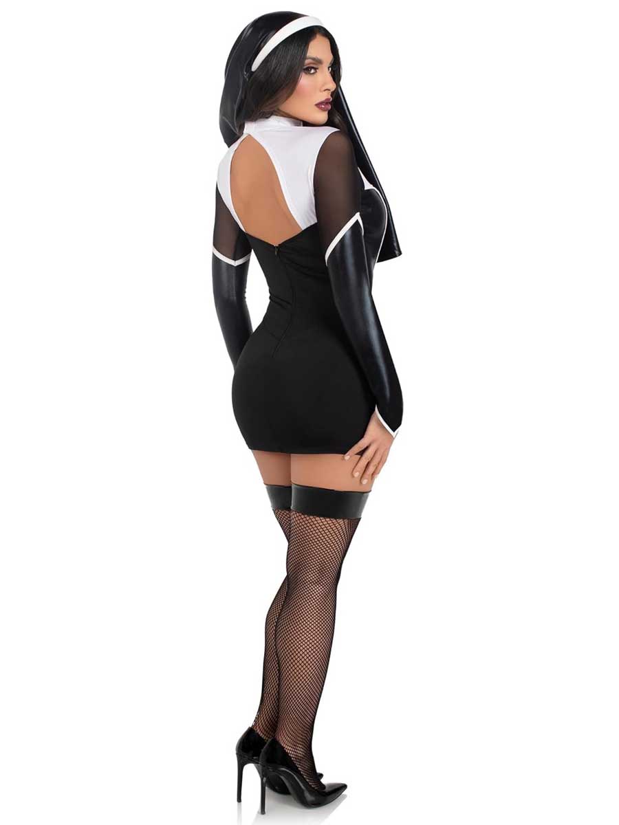 Scary Nun Habit Bodycon Dress