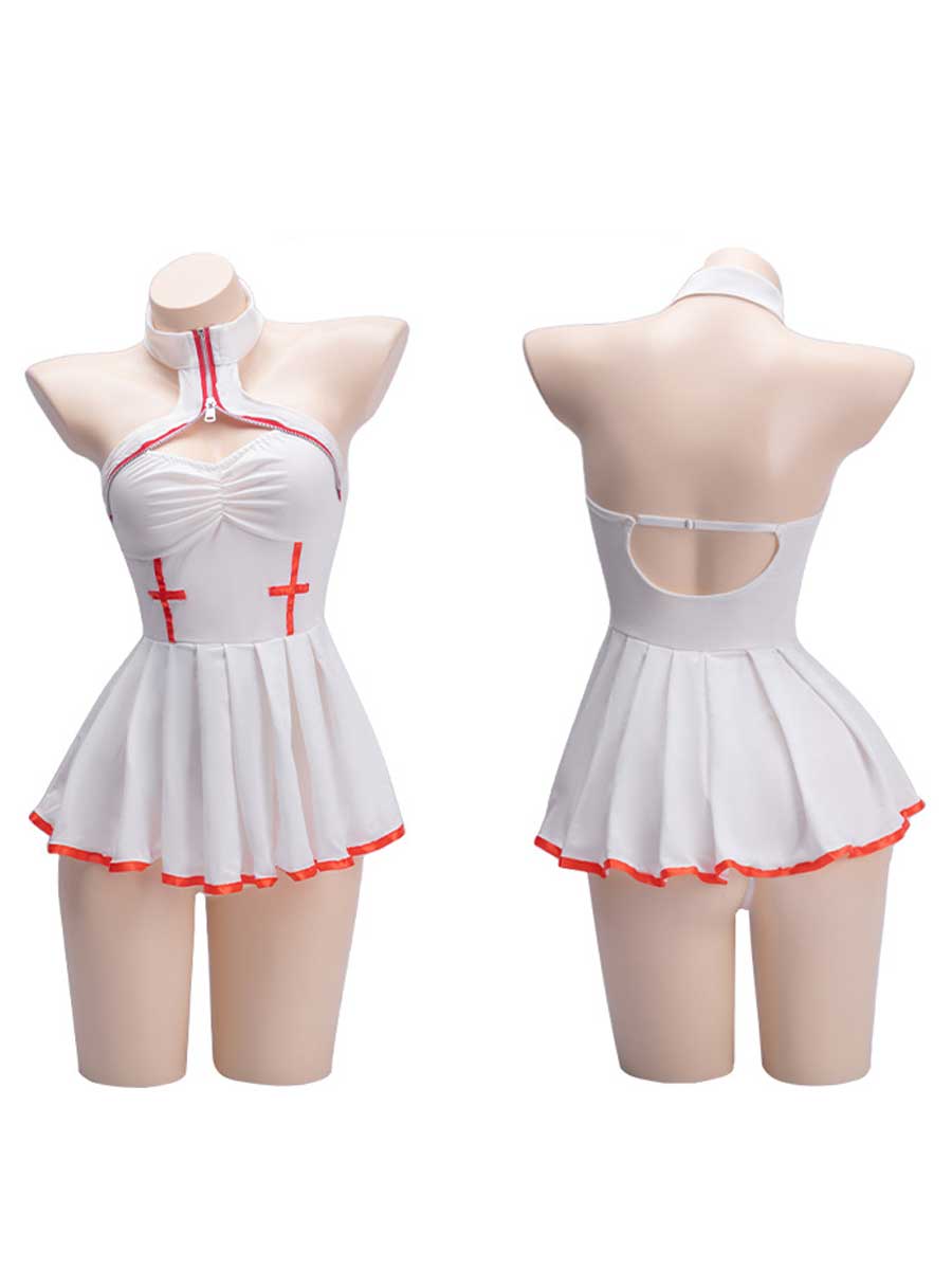 Slutty Nurse Ruched Lingerie Dress