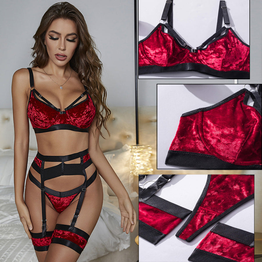 Sexy Velvet Lingerie Set