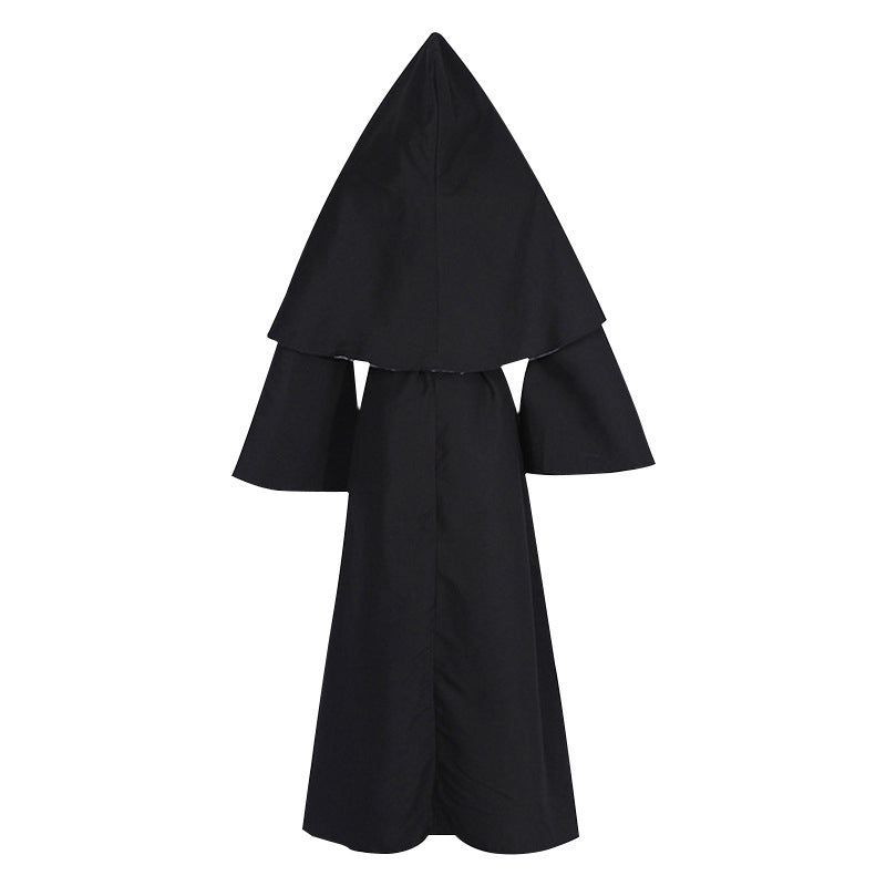 Adult The Nun Valak Costume Plus Size Scary Nun Habit Outfits Priest Halloween Costumes