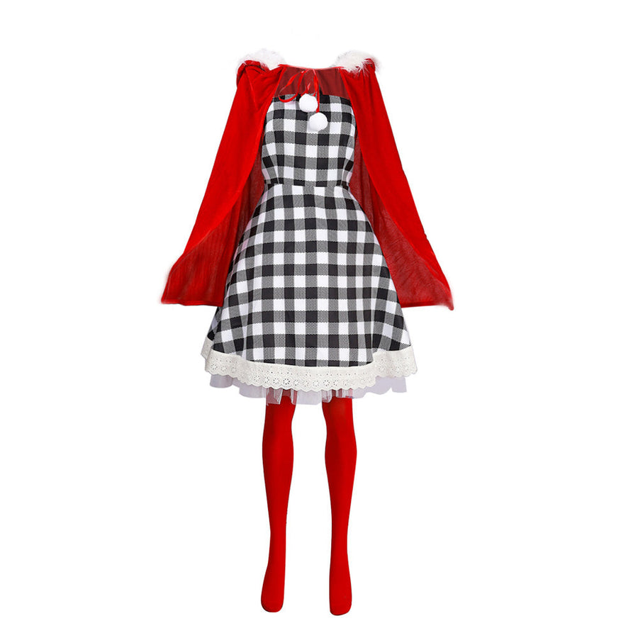 Adult Cindy Lou Who Costume Plus Size Cindy Christmas Cosplay Outfit Xmas Fancy Dress Up Costumes