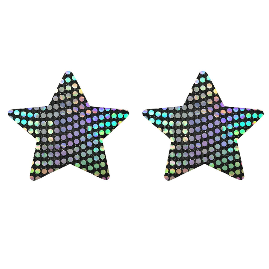 Yomorio 3 Pack Black Reflective Pasties Polka Dot Nippe Covers Pasties