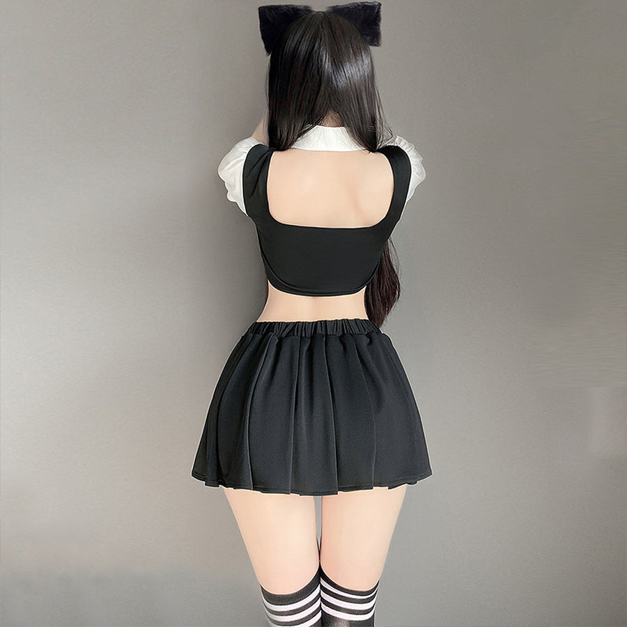 Anime Black Cosplay Uniform