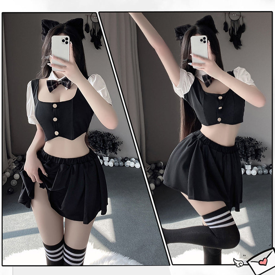 Anime Black Cosplay Uniform