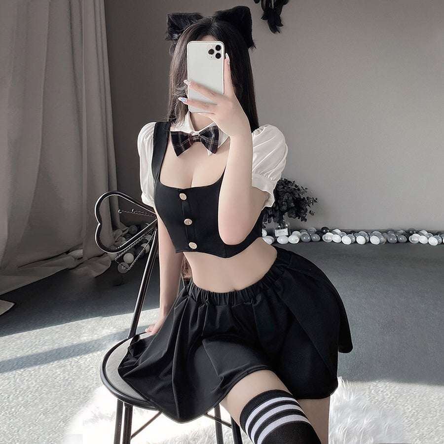 Anime Black Cosplay Uniform