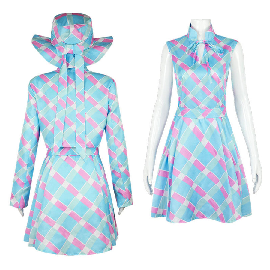 Blue Plaid Matching Set