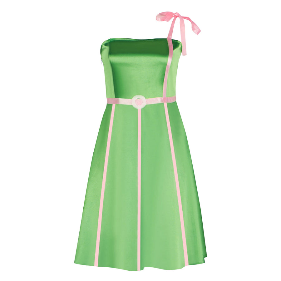 SALE Satin Green Party Dress