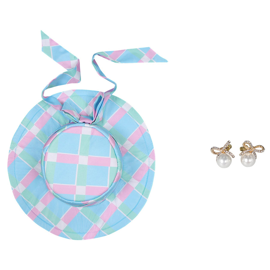 Blue Plaid Matching Set