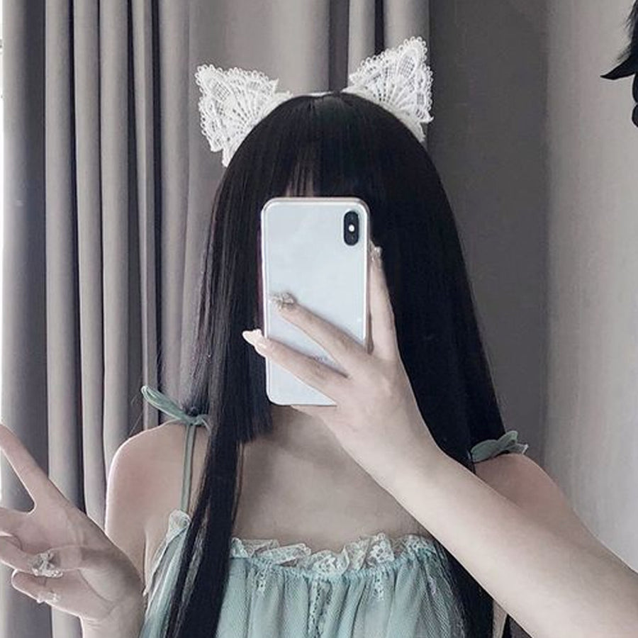 Yomorio Neko Girl Headband Cat Ears Headpiece Cute Cat Cosplay Accessories