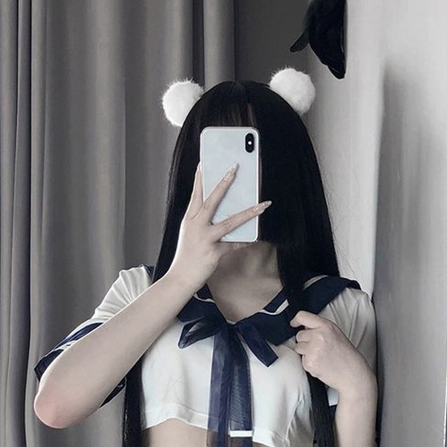 Yomorio Neko Girl Headband Cat Ears Headpiece Cute Cat Cosplay Accessories